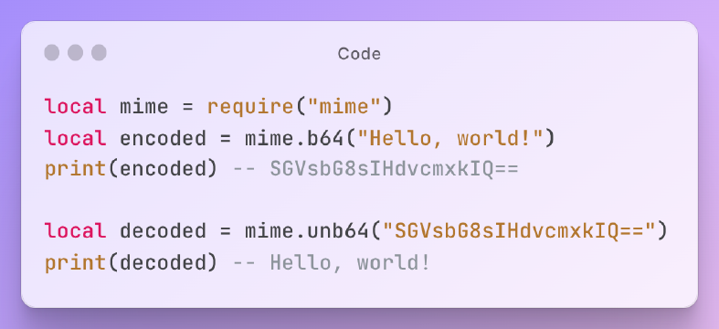 A Beginner's Guide to Base64 Encoding and Decoding in Lua