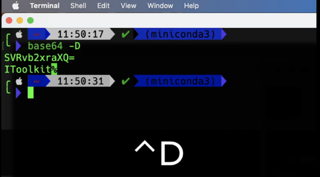 How to Base64 Decode on Mac